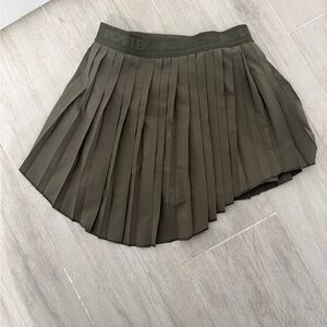 POPFLEX Ace ‘em Pleated Skort - Rustic Olive